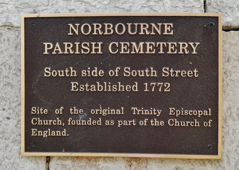 Norbourne Parish Cemetery Marker image. Click for full size.