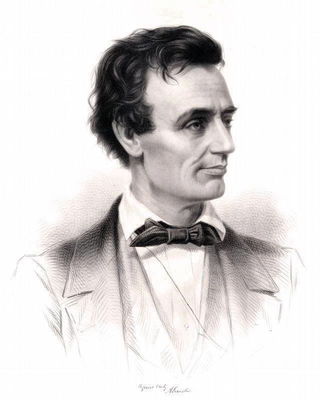 Abraham Lincoln,<br>Republican Candidate for the Presidency,<br>1860 image. Click for full size.