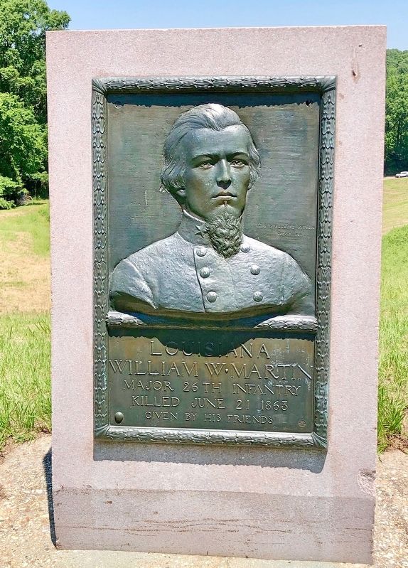 Nearby marker for Major W.W. Griffin, killed here. image. Click for full size.