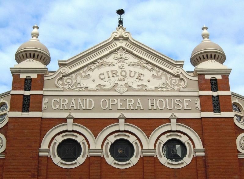 Grand Opera House East Elevation Detail image. Click for full size.