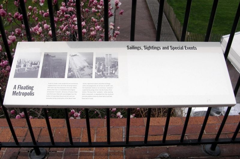 A Floating Metropolis/Sailings, Sightings and Special Events Marker. Click for full size. A Floating Metropolis/Sailings, Sightings and Special Events Marker image. Click for full size.
