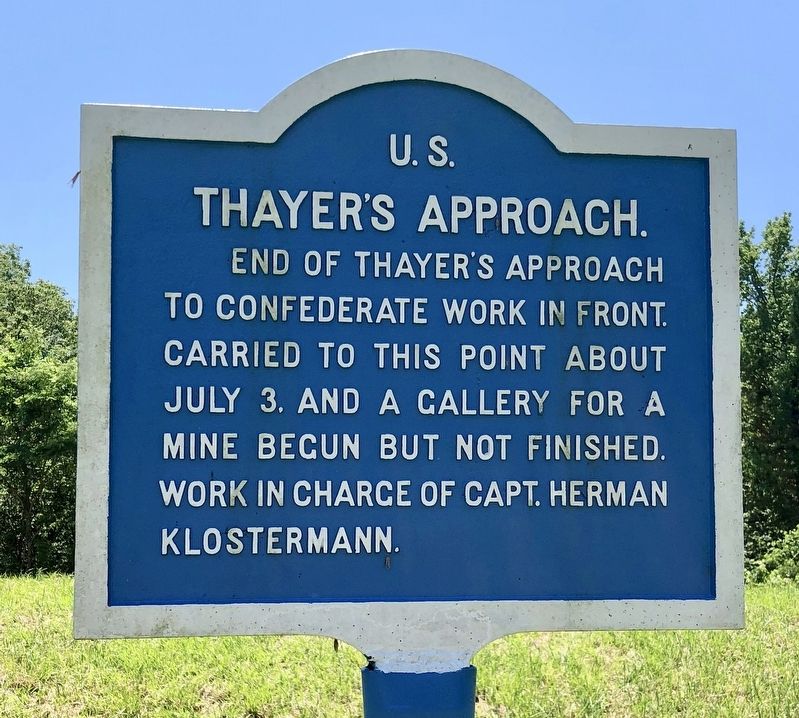 <small>U.S.</small> Thayer's Approach. Marker image. Click for full size.