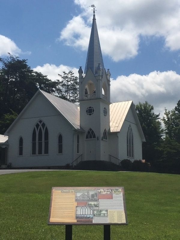 Middle Creek United Methodist Church & Settlement Marker image. Click for full size.
