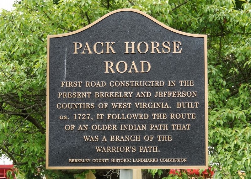 Pack Horse Road Marker image. Click for full size.