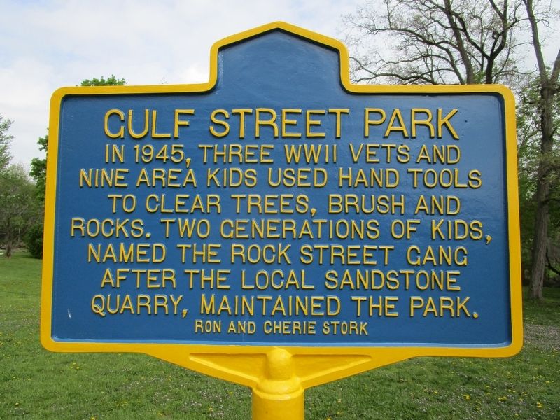 Gulf Street Park Marker image. Click for full size.