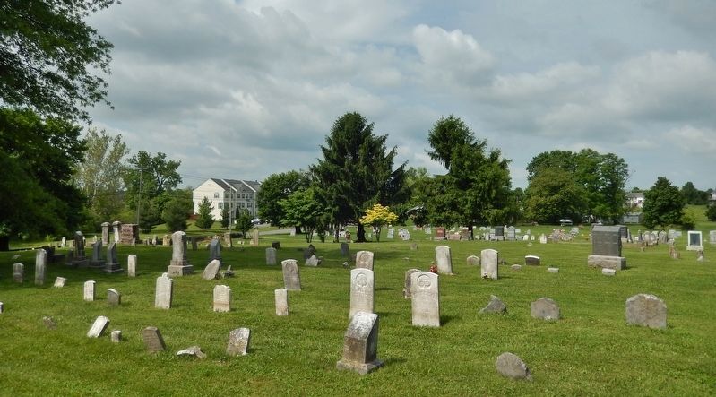 Morgan Chapel Cemetery (<i>wide view from behind chapel</i>) image. Click for full size.