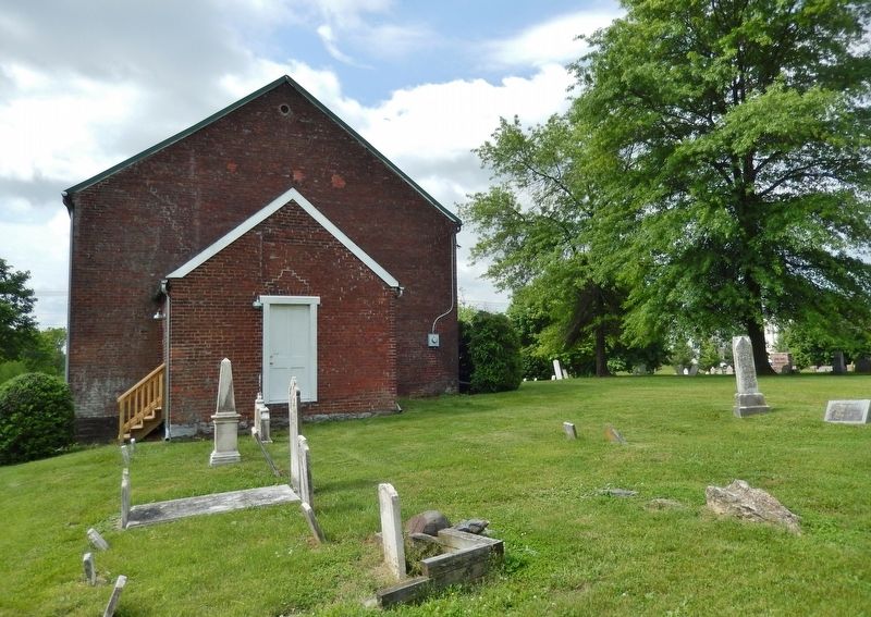Christ Church / Morgan Chapel<br>(<i>north/back side view • cemetery section in foreground</i>) image. Click for full size.