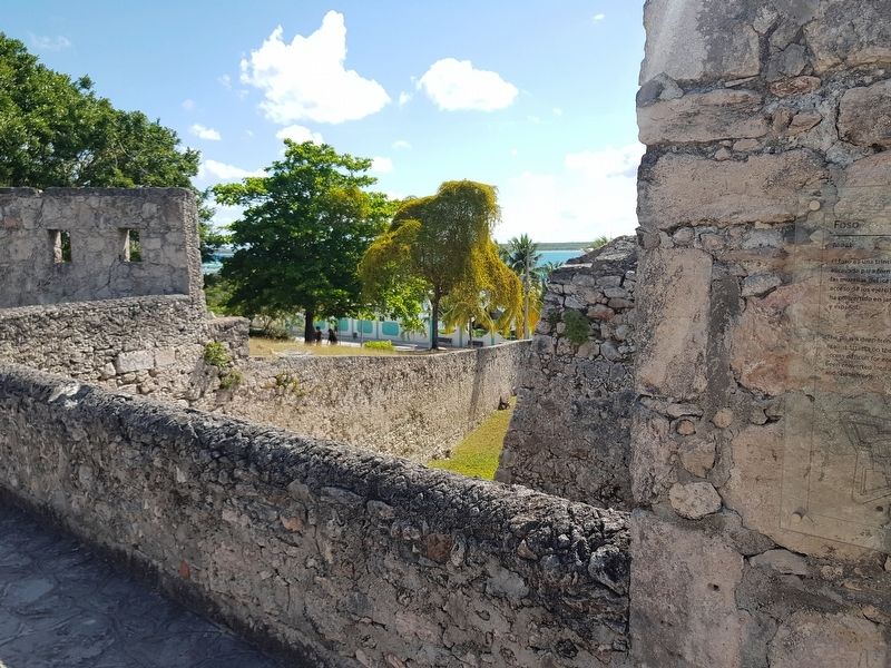 Moat of the Fort of San Felipe and Marker image. Click for full size.