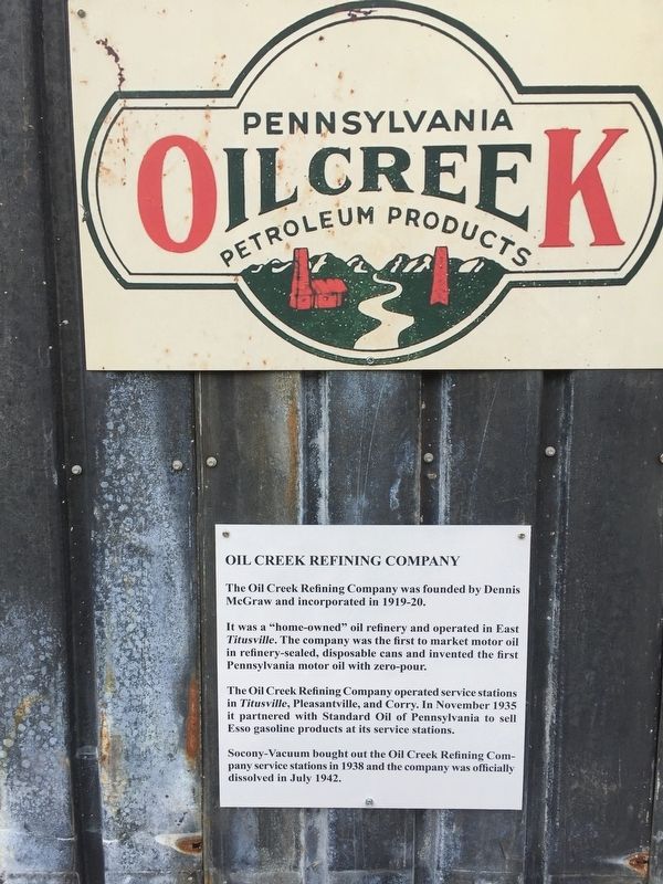 Oil Creek Marker image. Click for full size.