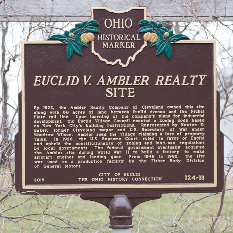 <i>Euclid v. Ambler Realty</i> Site Marker image. Click for full size.