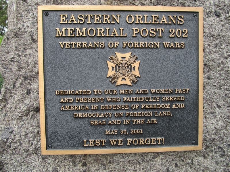 Eastern Orleans Memorial Post 202 Marker image. Click for full size.