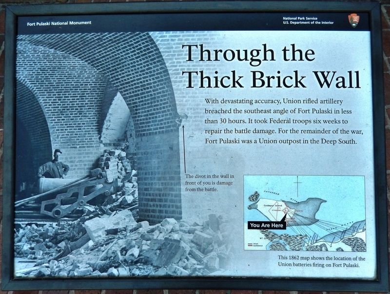 Through the Thick Brick Wall Marker image. Click for full size.