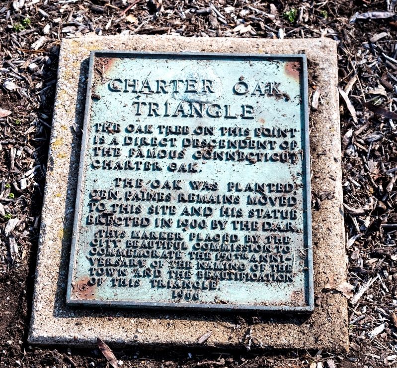 Charter Oak Triangle Marker image. Click for full size.