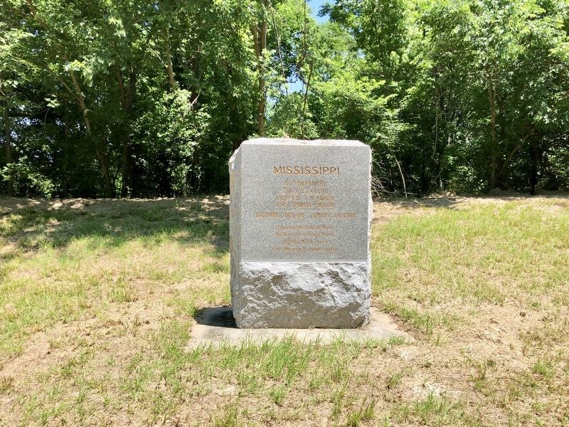 Mississippi 4th Infantry Marker. Click for full size. Mississippi 4th Infantry Marker image. Click for full size.