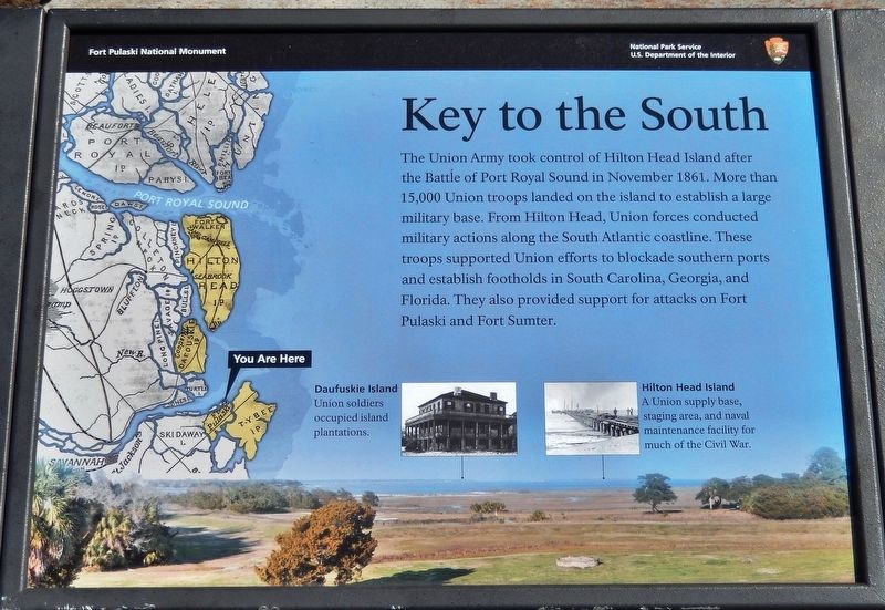 Key to the South Marker image. Click for full size.