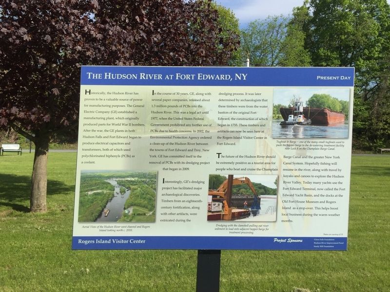 The Hudson River at Fort Edward Marker. Click for full size. The Hudson River at Fort Edward Marker image. Click for full size.