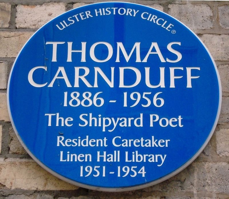 Thomas Carnduff Marker image. Click for full size.