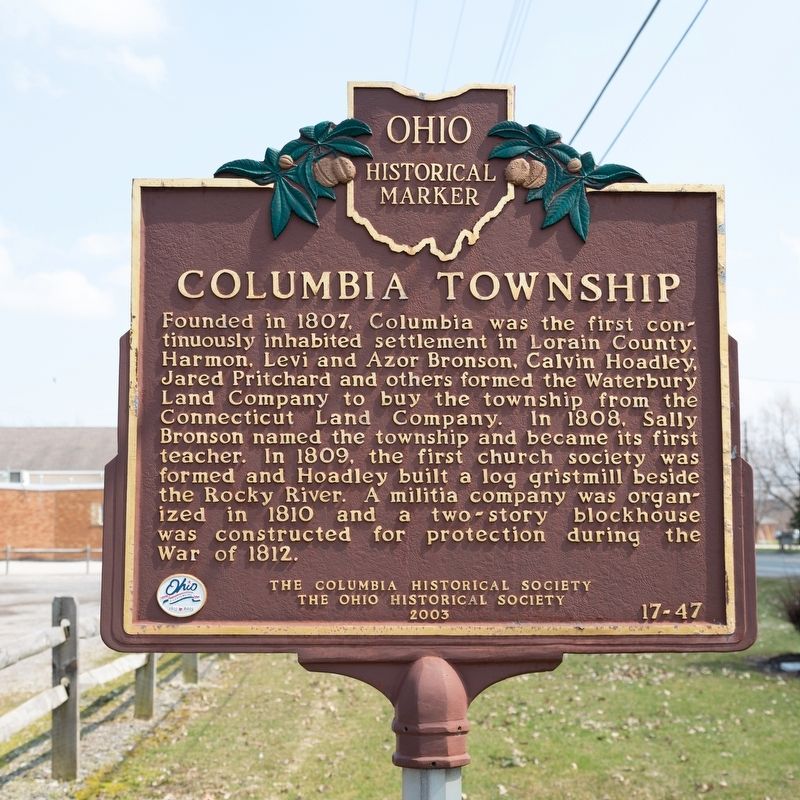 Columbia Township Marker image. Click for full size.