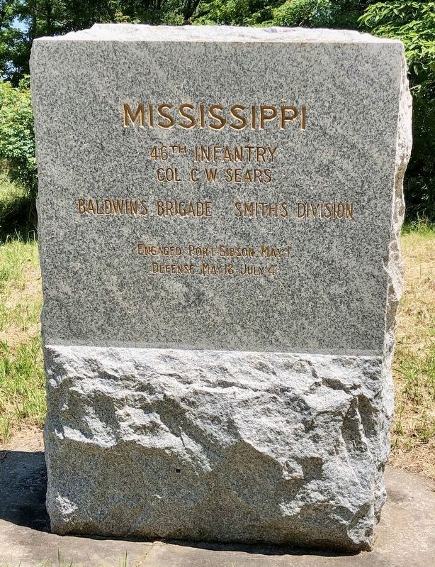 Mississippi 46th Infantry Marker image. Click for full size.