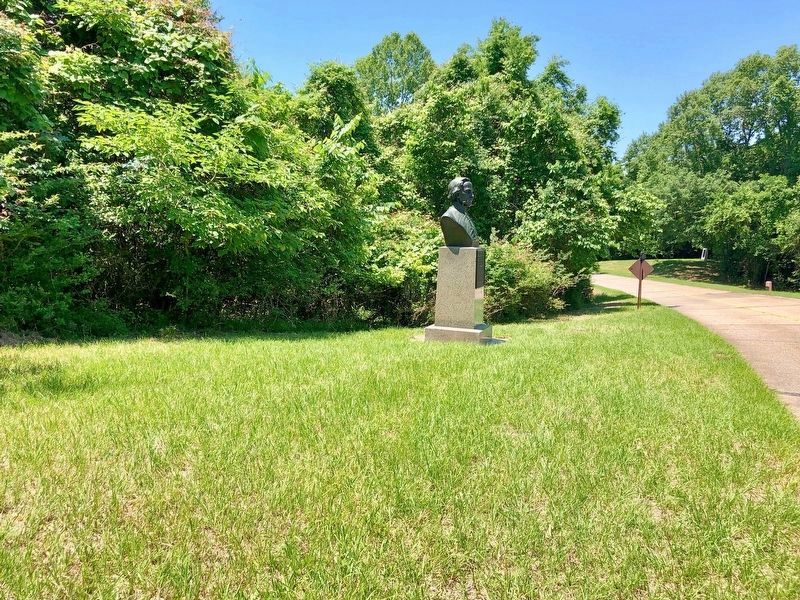 View of John Adams bronze looking east.. Click for full size. View of John Adams bronze looking east. image. Click for full size.