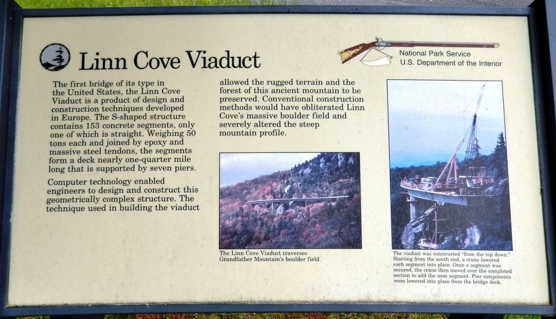 Linn Cove Viaduct Marker image. Click for full size.