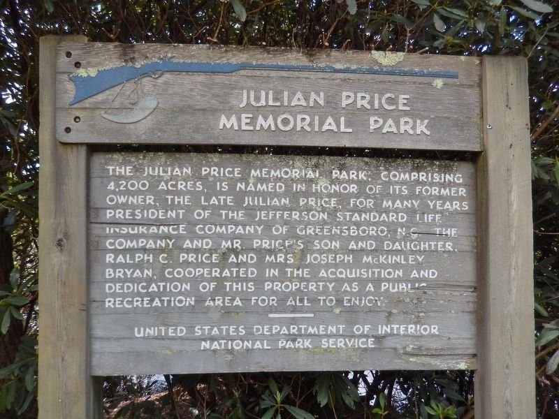 Julian Price Memorial Park Marker image. Click for full size.