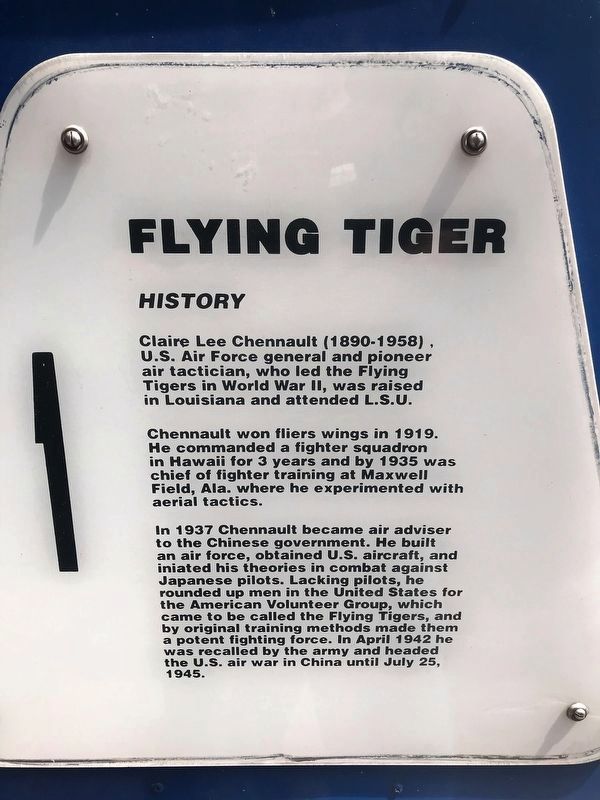 Flying Tiger Marker image. Click for full size.