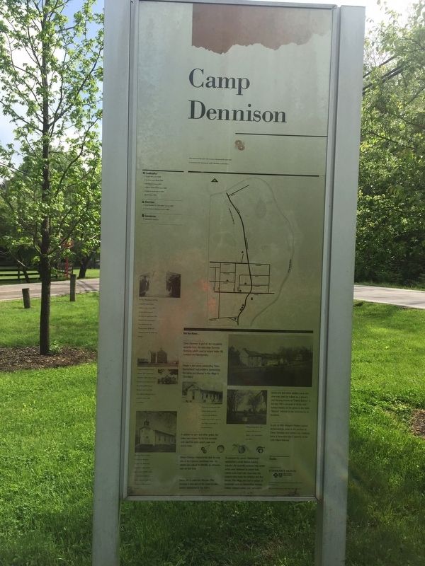 Other side of Camp Dennison Marker image. Click for full size.