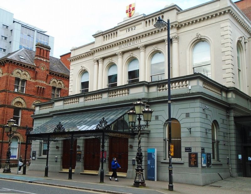 Ulster Hall and Marker image. Click for full size.