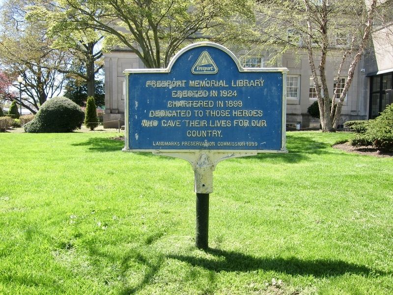Freeport Memorial Library Marker image. Click for full size.