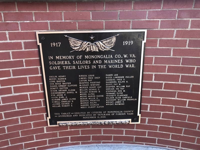 World War I Memorial image. Click for full size.