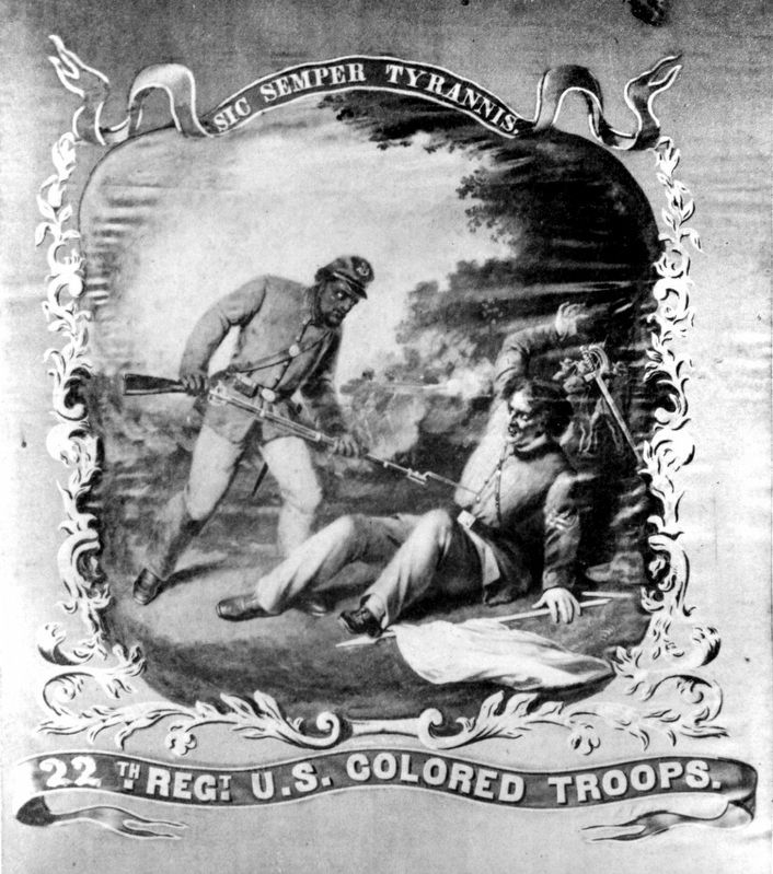 Regimental Colors, 22nd USCT. Click for full size. Regimental Colors, 22nd USCT image. Click for full size.