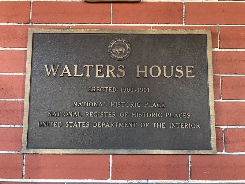 Walters House Marker image. Click for full size.