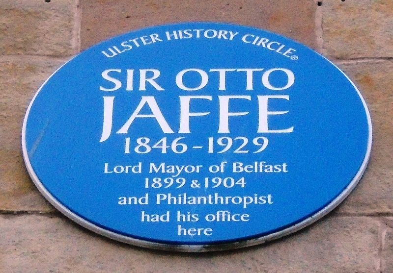 Sir Otto Jaffe Marker image. Click for full size.