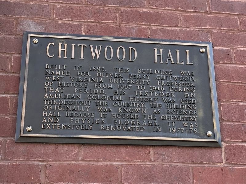 Chitwood Hall Marker image. Click for full size.