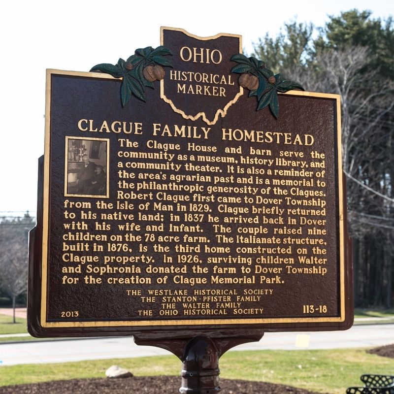 Clague Family Homestead Marker image. Click for full size.