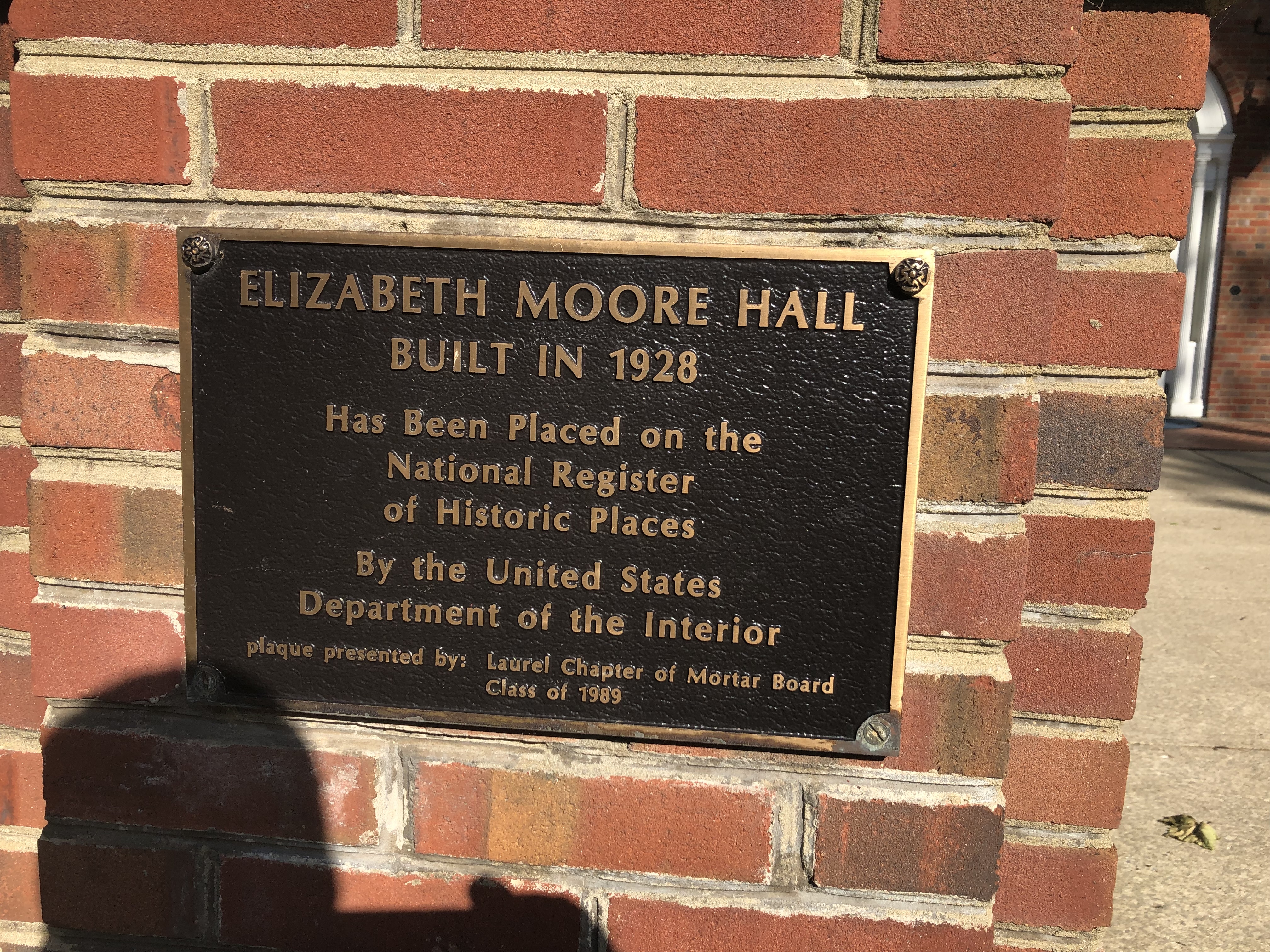 Elizabeth Moore Hall Marker