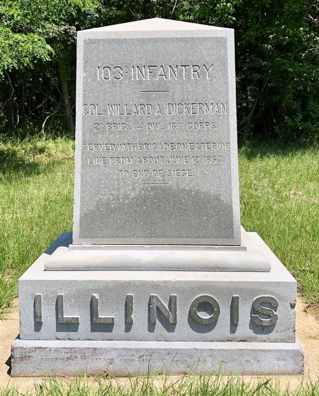 Illinois 103D Infantry Marker image. Click for full size.