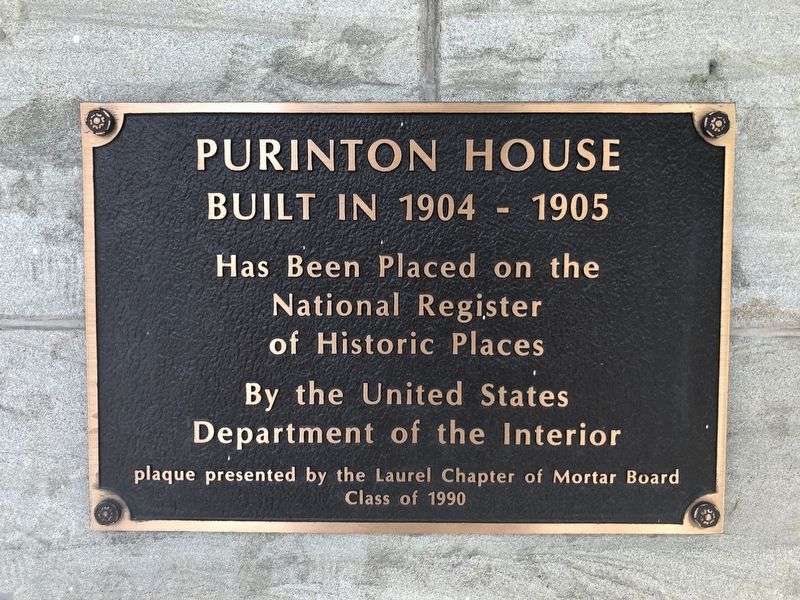 Purinton House Marker image. Click for full size.