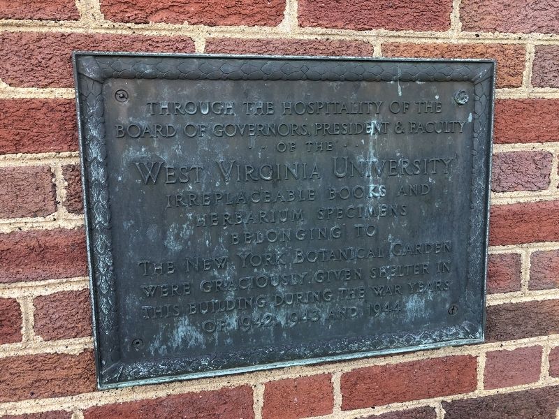West Virginia University Marker. Click for full size. West Virginia University Marker image. Click for full size.