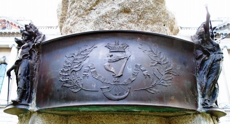 South African War Memorial Royal Irish Rifles Regimental Crest image. Click for full size.