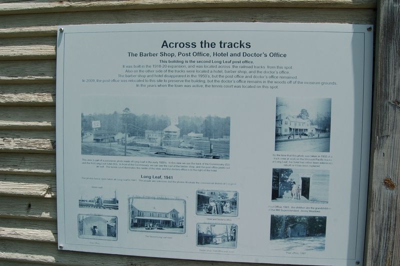 Across The Tracks Marker image. Click for full size.