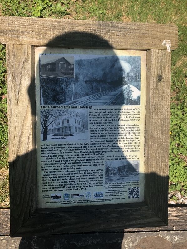 The Railroad Era and Hotels Marker image. Click for full size.