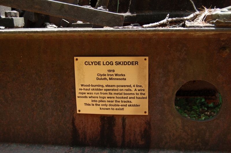 Clyde Log Skidder Marker image. Click for full size.