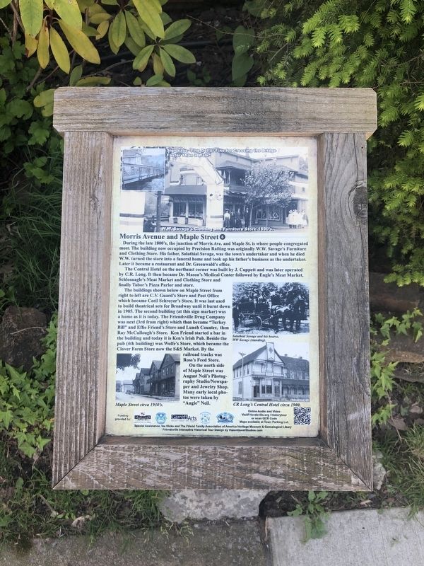 Morris Avenue and Maple Street Marker. Click for full size. Morris Avenue and Maple Street Marker image. Click for full size.