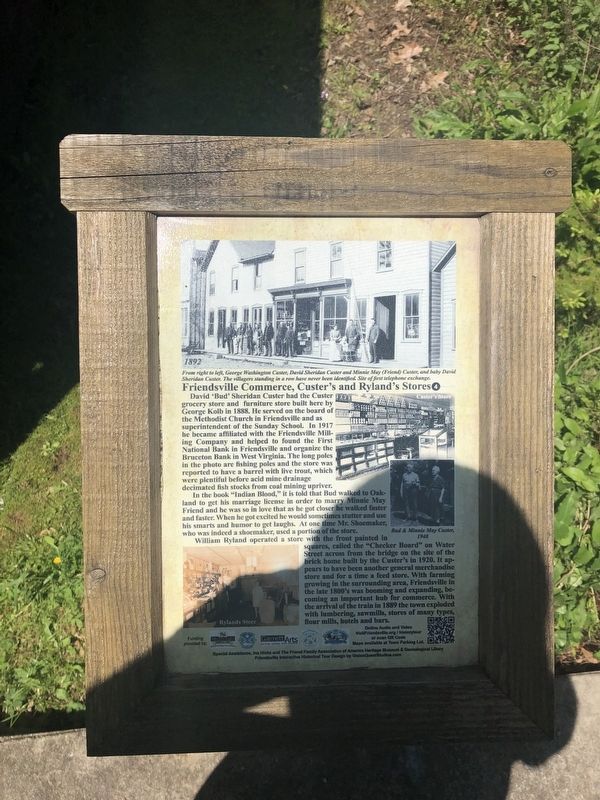 Friendsville Commerce, Custer's and Ryland's Stores Marker image. Click for full size.