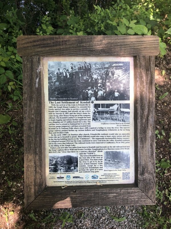 The Lost Settlement of Kendall Marker image. Click for full size.