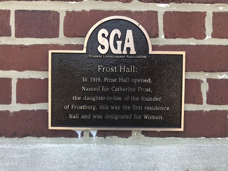 Frost Hall Marker image. Click for full size.