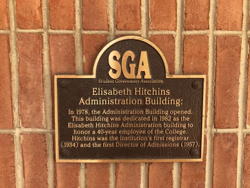 Elisabeth Hitchens Administration Building Marker image. Click for full size.