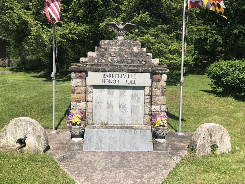 Barrellville Honor Roll Marker image. Click for full size.